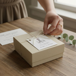 Etiquetas Para Recuerdos Chandelier Ribbon Blush Script Guest Thank You Tag