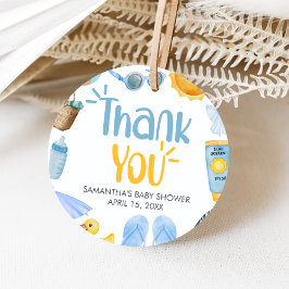 Etiquetas Para Recuerdos Chapoteo de verano Baby Shower