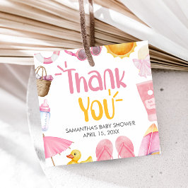 Etiquetas Para Recuerdos Chapoteo Verano Baby Shower