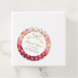 Etiquetas Para Recuerdos Cheetah Leopard Birthday Party Gracias