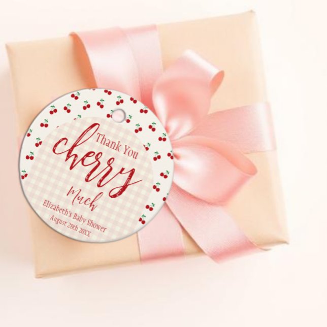 Etiquetas Para Recuerdos Cherries Baby Shower (Subido por el creador)