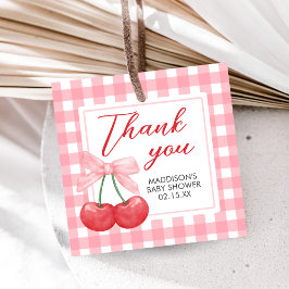 Etiquetas Para Recuerdos Cherry on Top Baby Shower