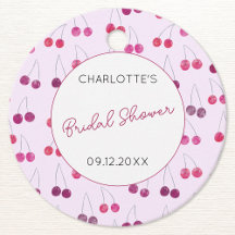 Cherry Pink Watercolor Despedida de Soltera Person