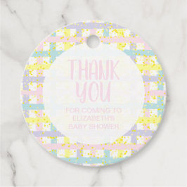 Etiquetas Para Recuerdos Chica Baby Shower Gracias