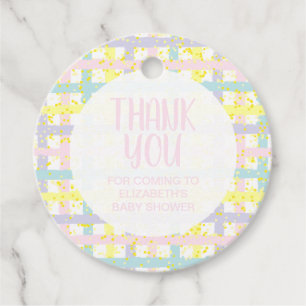 Etiquetas Para Recuerdos Chica Baby Shower Gracias