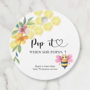 Etiquetas Para Recuerdos Chica Bee Pop it When ella pops