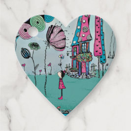 Etiquetas Para Recuerdos Chica Caprichosa Corazón