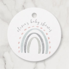 Etiquetas Para Recuerdos Chica de arcoiris simple lindo Boho Baby Shower