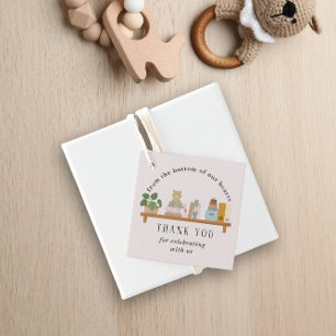 Etiquetas Para Recuerdos Chica de Baby Shower Book Them Shelf