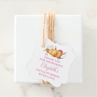 Etiquetas Para Recuerdos Chica de Calabacita Personalizada Baby Shower 