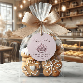 Etiquetas Para Recuerdos Chica de cumpleaños de la corona de la princesa Bo