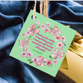 Etiquetas Para Recuerdos Chica De Floral Rosa Cute Foto Cumpleaños Gracias