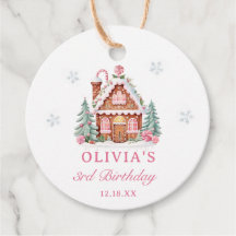 Chica de la casa Gingerbread Primer Fiesta de Cump