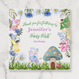 Etiquetas Para Recuerdos Chica Fe de Cumpleaños y Flores Cualquier Edad