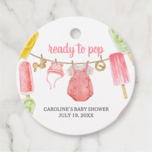 Etiquetas Para Recuerdos Chica Paleta Baby Shower