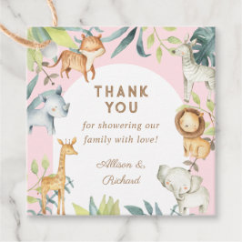 Etiquetas Para Recuerdos Chica safari animales boho bebé ducha