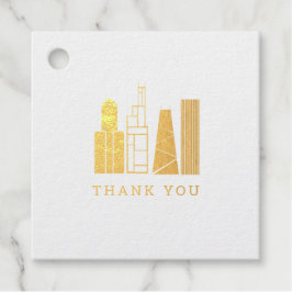 Etiquetas Para Recuerdos Chicago Skyline Gracias