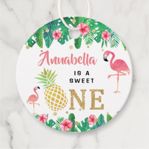 Etiquetas Para Recuerdos Chicas de la Playa Tropical de Luau de Verano Prim