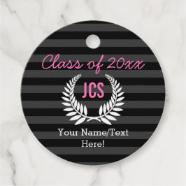 Etiquetas Para Recuerdos Chicas personalizados Partido de Graduación Monogr