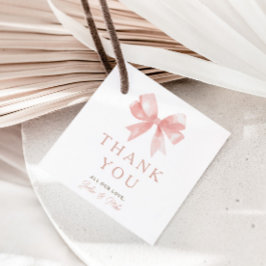 Etiquetas Para Recuerdos Chicas Pink Bow Coquette Feminine Baby