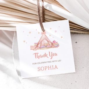 Etiquetas Para Recuerdos Chicas Sleepover Fiesta Fiesta de Cumpleaños Plaza