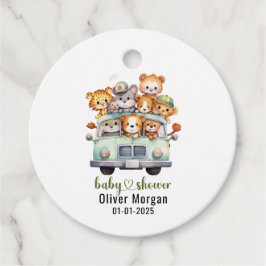 Etiquetas Para Recuerdos Chico de animales salvajes de la jungla tropical B