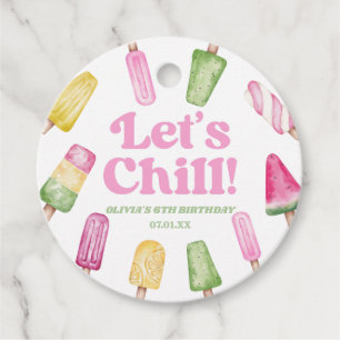 Etiquetas Para Recuerdos Chill Popsicle Retro Popsicle Party