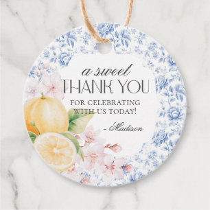 Etiquetas Para Recuerdos Chinoiserie Lemon Tea Fiesta Floral Toile