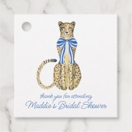 Etiquetas Para Recuerdos Chinoiserie Watercolor Bow Cheetah Favor Tags