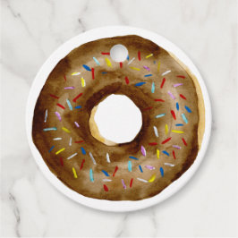 Etiquetas Para Recuerdos Chocolate rociado Donut Baby Sprinkle Gracias