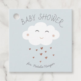 Etiquetas Para Recuerdos Chorreado de bebé de nube linda