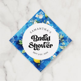 Etiquetas Para Recuerdos Chorro de acuarela Limón Costa Amalfitana Despedid