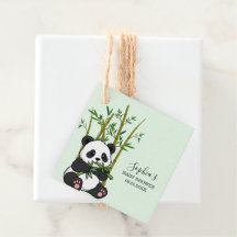 Chorro de Panda de Bambú Menta para Baby Shower