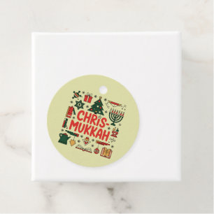 Etiquetas Para Recuerdos Chrismukkah Hanukkah Navidades judío Religioso
