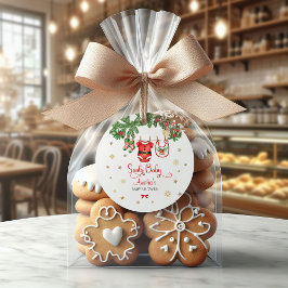 Etiquetas Para Recuerdos Christmas Baby Shower Favor Tag | Santa Baby