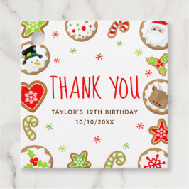 Etiquetas Para Recuerdos Christmas Cookies Birthday Party Red Thank You