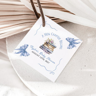Etiquetas Para Recuerdos Chúpa de Baby Shower Un Nuevo Capítulo Comienza 
