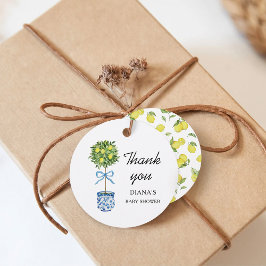 Etiquetas Para Recuerdos Chupete de Limonero para Baby Shower
