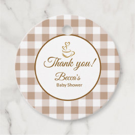 Etiquetas Para Recuerdos Chupito de café Bebé Shower de bebé francés