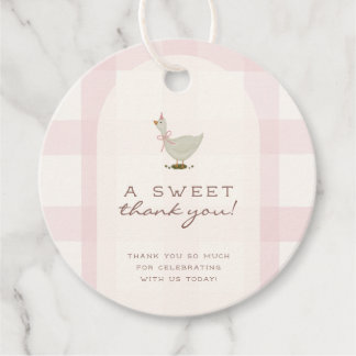 Etiquetas Para Recuerdos Chupito de niña de ganso Baby Shower
