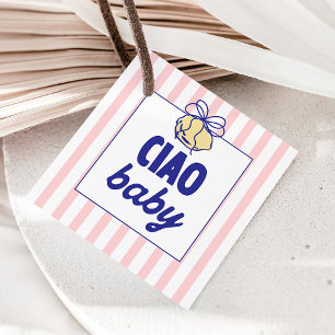 Etiquetas Para Recuerdos CIAO BABY Lemon Mediterranean Amalfi Pink