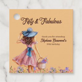 Etiquetas Para Recuerdos Cincuenta y fabuloso cumpleaños 50 de una mujer el