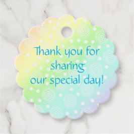 Etiquetas Para Recuerdos Círculos del arcoiris pastel en círculos favorecen