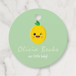 Etiquetas Para Recuerdos Citrus Lemon Baby Shower