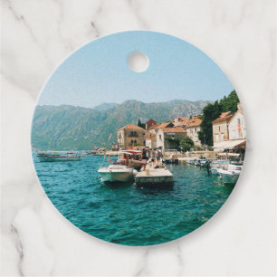Etiquetas Para Recuerdos Ciudad costera de Perast, Montenegro