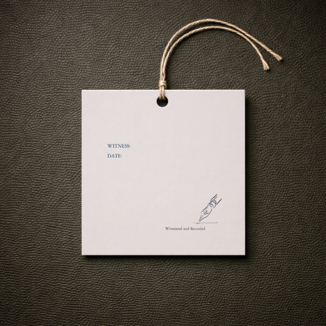 Etiquetas Para Recuerdos Civil Ceremony Registration  (Civil Ceremony Gift Tags)