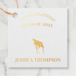 Etiquetas Para Recuerdos Clase de 2025 Gracias Graduación de fotos