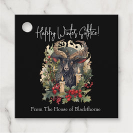 Etiquetas Para Recuerdos Clásico Goat Yule