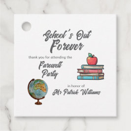 Etiquetas Para Recuerdos Clásico nostálgico de retiro de profesores