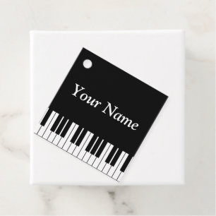 Etiquetas Para Recuerdos Claves de piano de cola personalizadas Regalo de v